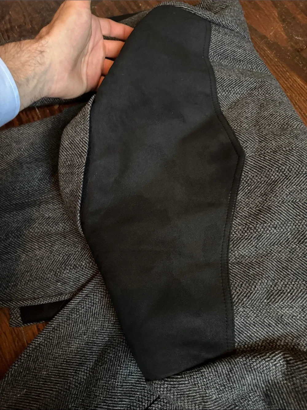 VTG Pendleton Gray Herringbone Wool Western Blazer 42R